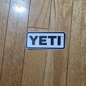 Yeti Black and White Sticker